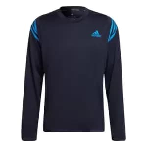 adidas Training Icons Training Long Sleeve Tee Mens - Blue