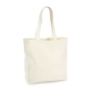 Westford Mill Unisex Organic Premium Cotton Maxi Tote Bag (One Size) (Natural)