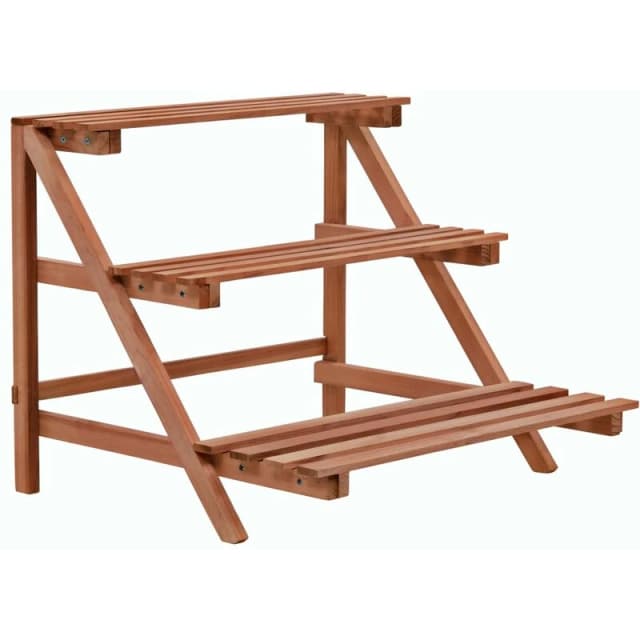 VIDAXL 3-Tier Plant Stand Cedar Wood 48x45x40cm Vidaxl 246436