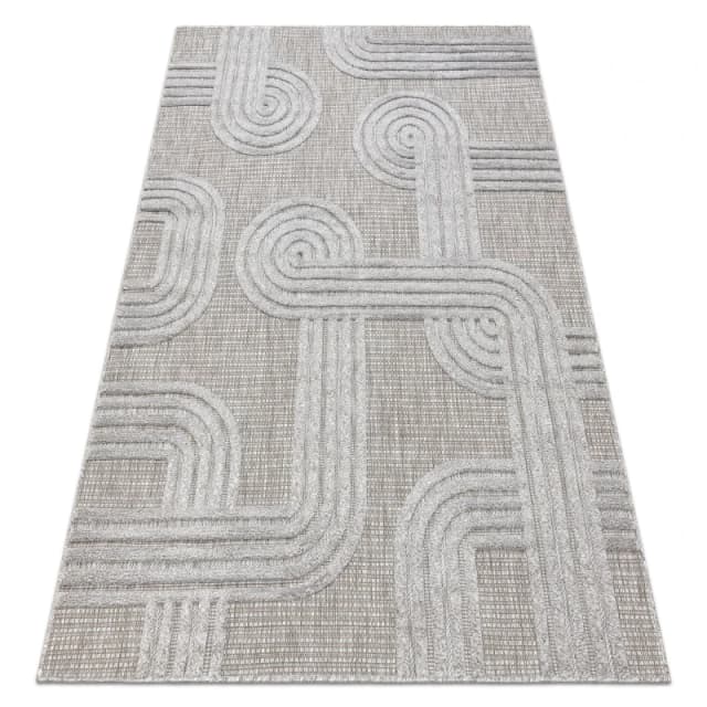 RugsX Carpet Santo Sisal 1001 Geometric Grey 160X220 Cm