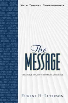 Message Bible-Ms-Numbered by Eugene H Peterson Hardback