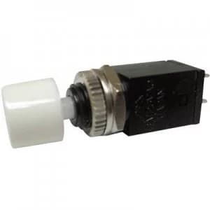 Miyama DS 410 WT Pushbutton 125 V AC 3 A 1 x OffOn momentary