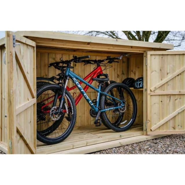 Buttercup Farm Chipping Bike Store Small - Timber - L96 x W227 x H127cm in Brown Brown Unisex