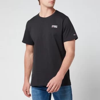 Tommy Jeans Mens Regular Corporate Logo T-Shirt - Black - XL