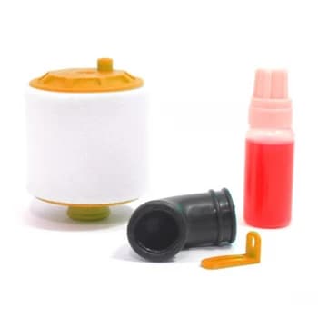 Fastrax 1/10Th Air Filter Re-Buildable - Orange