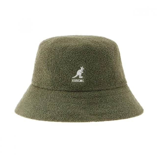 TrendMecca Watches Kangol K3050st Oil Green Bermuda Bucket Hat K3050ST OIL GREEN (XL)