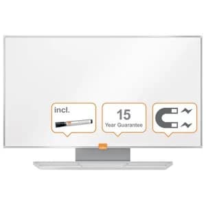 Nobo Widescreen Nano Clean 85" Whiteboard with Magnetic Steel Surface and Aluminium Frame
