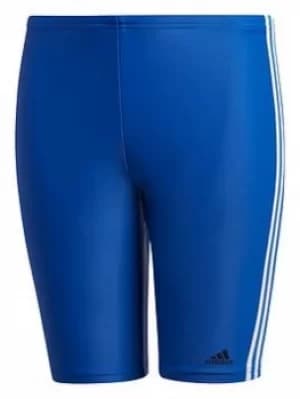 adidas Junior Boys Fit Jammer Swim 3s Y, Blue/White, Size 9-10 Years