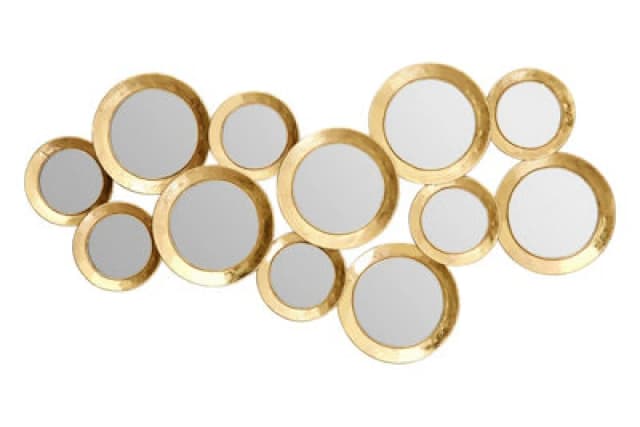 Premier Housewares Marcia Wall Mirror Gold