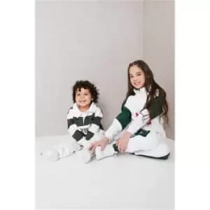 I Saw It First Forest Green Girls Varsity Miami 1990 Slogan Colour Block Joggers - Green