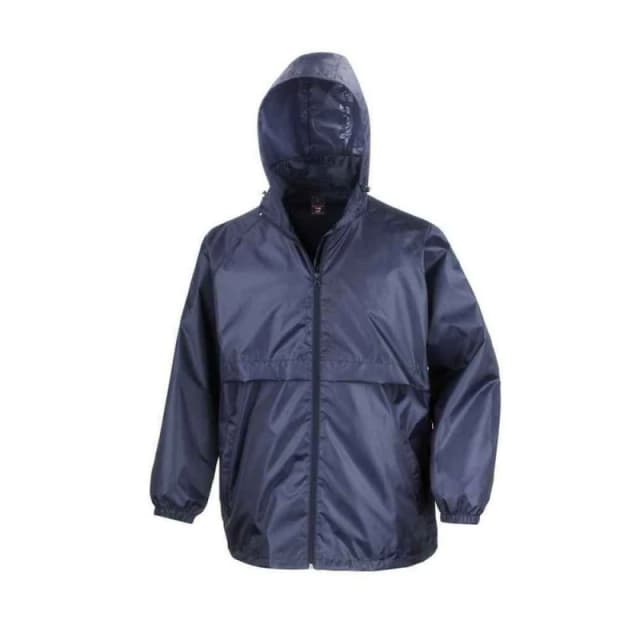 Result Core Mens Core Lightweight Waterproof Jacket in Navy Size: XS Navy Male XS
