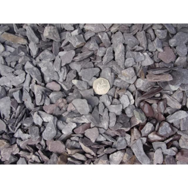 Deco-pak 20mm Plum Slate Aggregate Bulk Bag - 850 Kg - L100 X W100 X H80 Cm