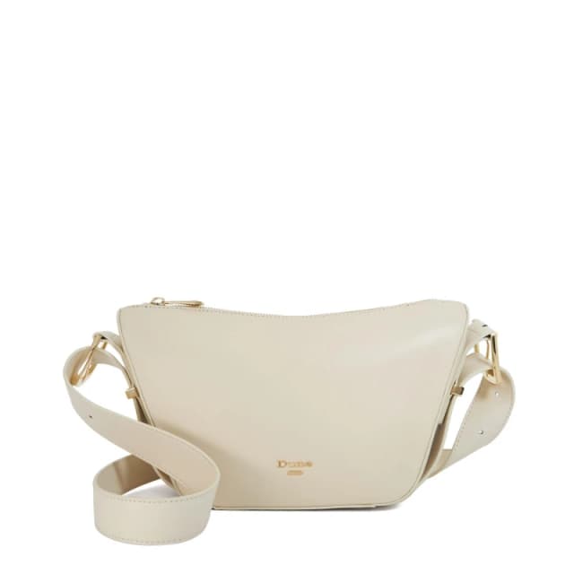 Dune London Delicately Suede Shoulder Bag Ecru female One Size