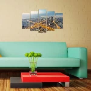 5PMX-045 Multicolor Decorative MDF Painting (5 Pieces)