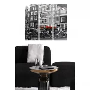 MDF5814866 Multicolor Decorative MDF Painting (3 Pieces)