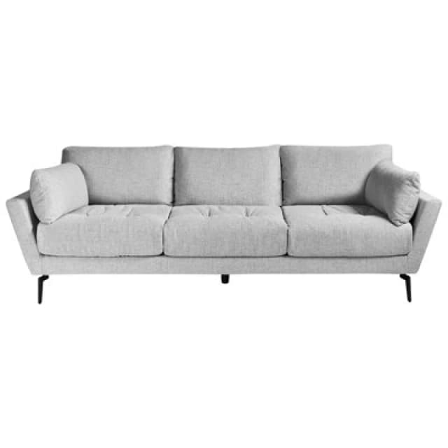Beliani Sofa 4 Seater Nenola Fabric Grey