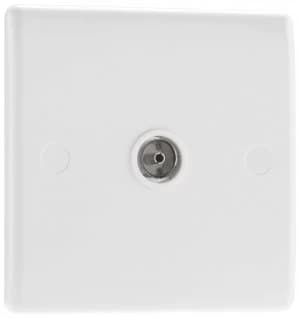 BG Coax Socket - White