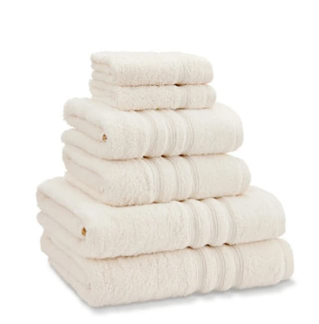 Catherine Lansfield Zero Twist Cotton 6 Piece Towel Bale Set Towels 6 Piece To Cream 42949991000
