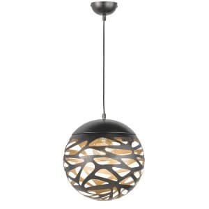 Wofi Rachel Pendant Light - Black/Gold