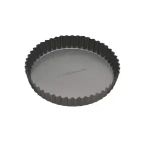 MasterClass Non Stick Fluted Loose Base Quiche Tin Round 18cm Grey