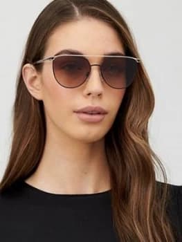 Ted Baker Liddy Brow Bar Sunglasses, Black, Women