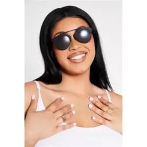 I Saw It First Black Clubmaster Style Sunglasses - Black