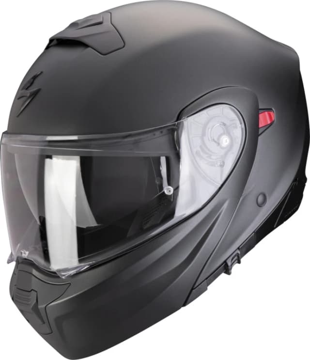 Scorpion Exo-930 Evo Solid Black Perle Mat Modular Helmet Size XL