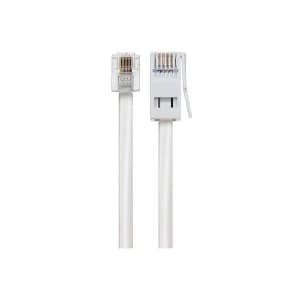 Maplin RJ11 to BT- 431A Telephone Modem Lead 3m - White