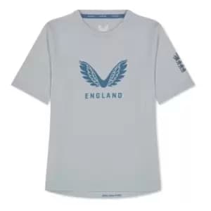 Castore England Cricket Crew T Shirt Juniors - Blue