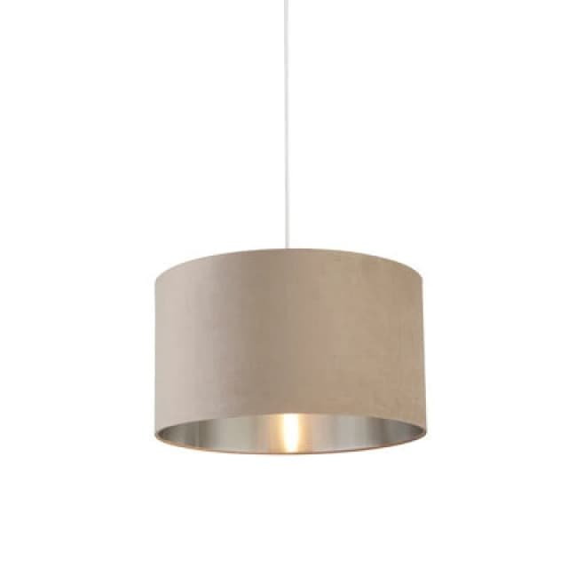 Lighting Collection Mali Taupe Velvet Shade
