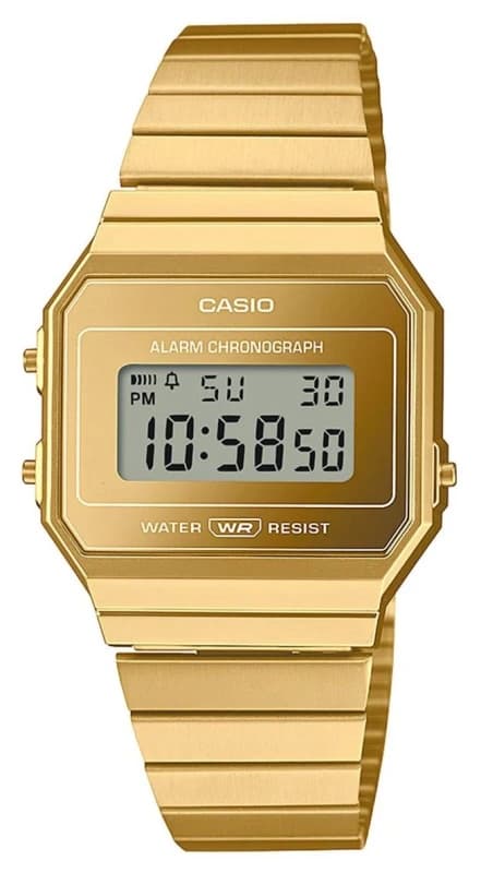 Casio Casio A700WEVG-9AEF Collection 36mm Quartz Watch in Gold Gold One Size Unisex 4549526373312