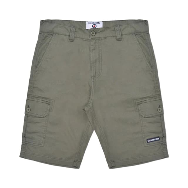 Lambretta Lambretta Men SS24 Cargo Shorts in Green Size: 38R Green 38R Male 5063703659888