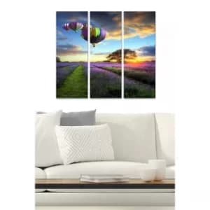 MDF85726867 Multicolor Decorative MDF Painting (3 Pieces)