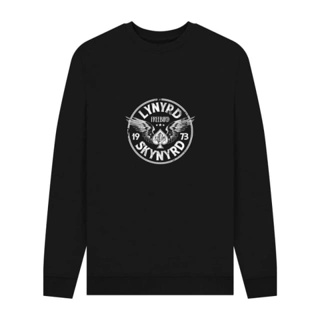 Lynyrd Skynyrd Mens Freebird Print Sweatshirt in Black Size: Small Black Male S