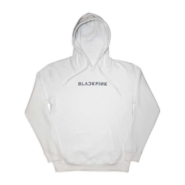 BlackPink Mens Born Pink Hoodie in White Size: Medium White Male M