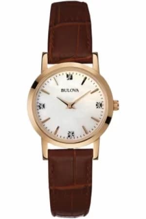 Ladies Bulova Diamond Gallery Watch 97P105