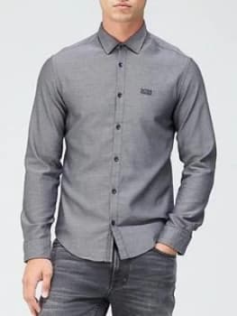 Hugo Boss Brod Textured Shirt Black Size L Men