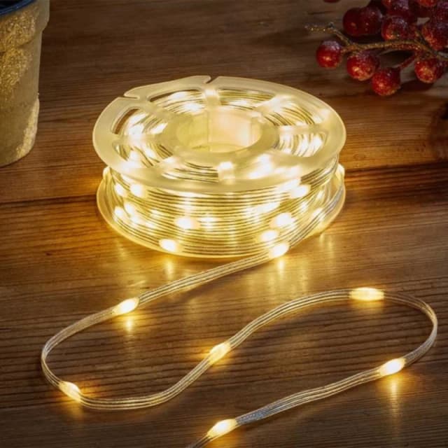 75m Light up Christmas Two Tone String Lights with 1000 Warm White & Cool White LEDs
