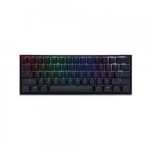 Ducky One 2 Mini (V2) RGB DS PBT Silent Red Cherry MX Mechanical Keyboard - Black/White (DK-DKON2061ST-SUSPDAZT1) (US Layout)