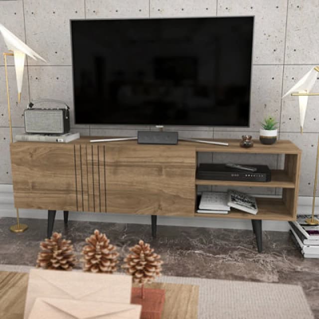 Decorotika Modern Ronas TV Stand With Storage