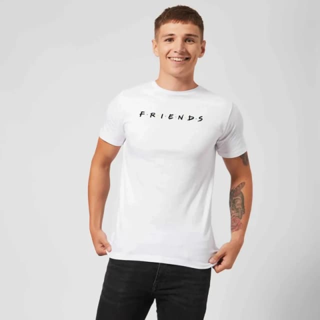 Friends Men Friends T-Shirt in White Size: Small White S Male 5059958514874
