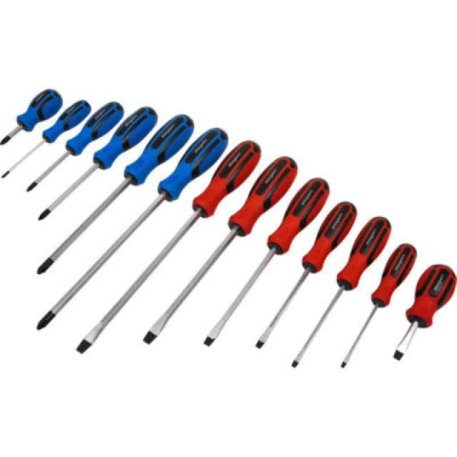 Loops 13 PACK Hammer Through Screwdriver Set - Hardened Steel Hammer Strike Chisel Cap Metallics
