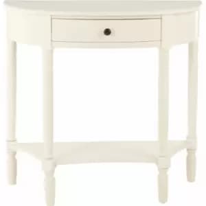 Heritage 1 Drawer Antique White Console Table - Premier Housewares