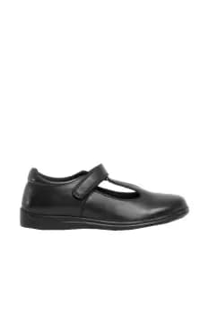 Touch Fastening Leather School Shoes