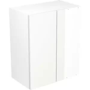 Kitchen Kit Flatpack Slab Kitchen Cabinet Wall Blind Corner Unit Ultra Matt 600mm in White MFC