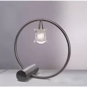 Table Lamp Rosa Del Desierto 1 Bulb G9, satin nickel