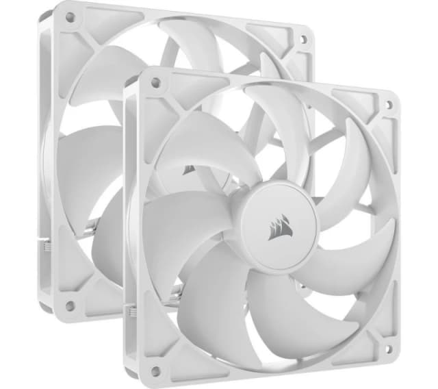 Corsair RS140 140mm PWM Dual Pack of Chassis Fans in White