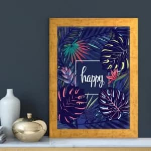 AC10331228591 Multicolor Decorative Framed MDF Painting