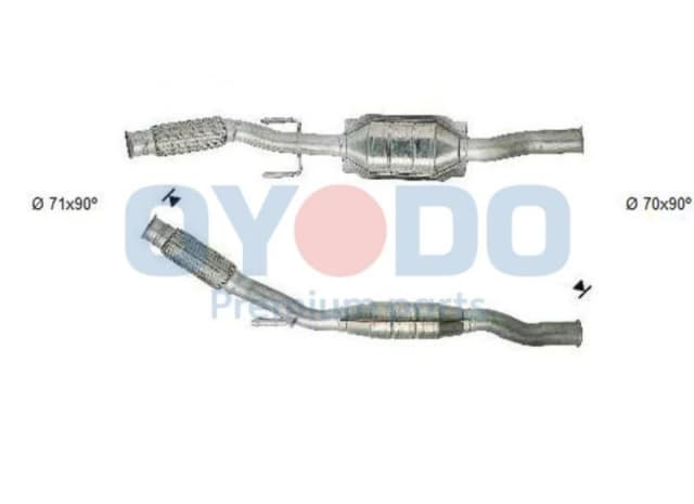 Oyodo 20N0063-OYO Catalytic Converter with mounting parts Catalyst Converter (429)