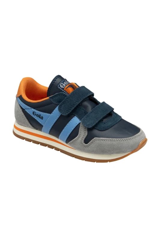 Gola Classics 'Daytona Pure' Kids Strap Trainers in Navy Size: Infant 12 Navy Unisex Infant 12